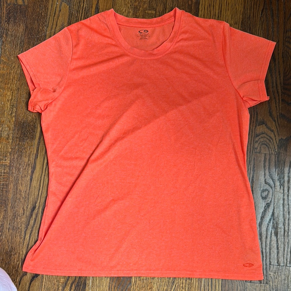 Champion Women's Bright Orange Short Sleeve Tee
